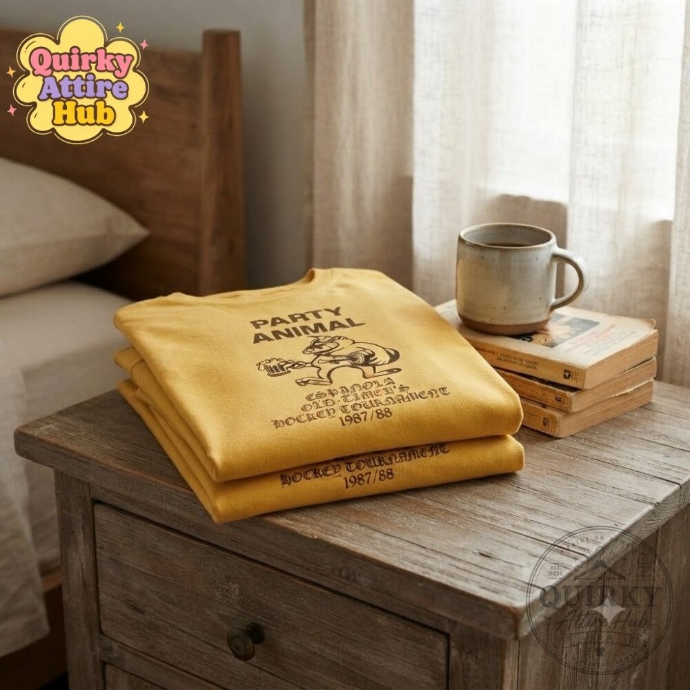 Jack Innanen Paul Baker Party Animal T-Shirt Adults Season 2 Yellow Graphic Tee Jack Innanen Paul Baker Party Animal Season 2 Yellow Graphic Tee – image 6 of 11