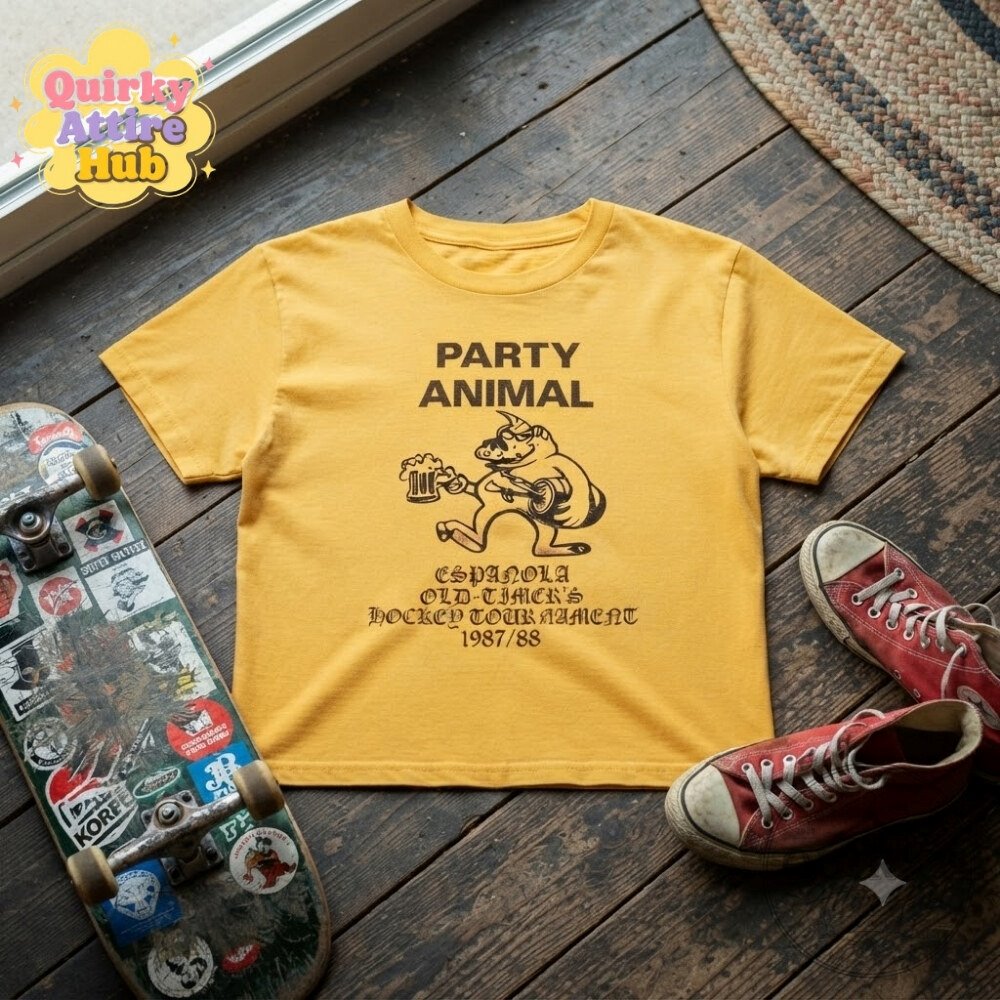 Jack Innanen Paul Baker Party Animal T-Shirt Adults Season 2 Yellow Graphic Tee Jack Innanen Paul Baker Party Animal Season 2 Yellow Graphic Tee – image 11 of 11