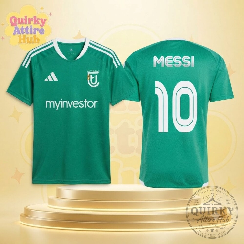 Lionel Messi & Sons UE Cornella Jersey 2026 Green Football Shirt