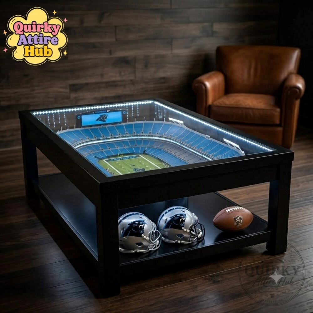 carolina-panthers-stadiumviews-lighted-end-table-25-layer-bank-of-america-stadium-gallery-3 Carolina Panthers Lighted Coffee Table - Bank of America Stadium 25-Layer – image 4 of 7