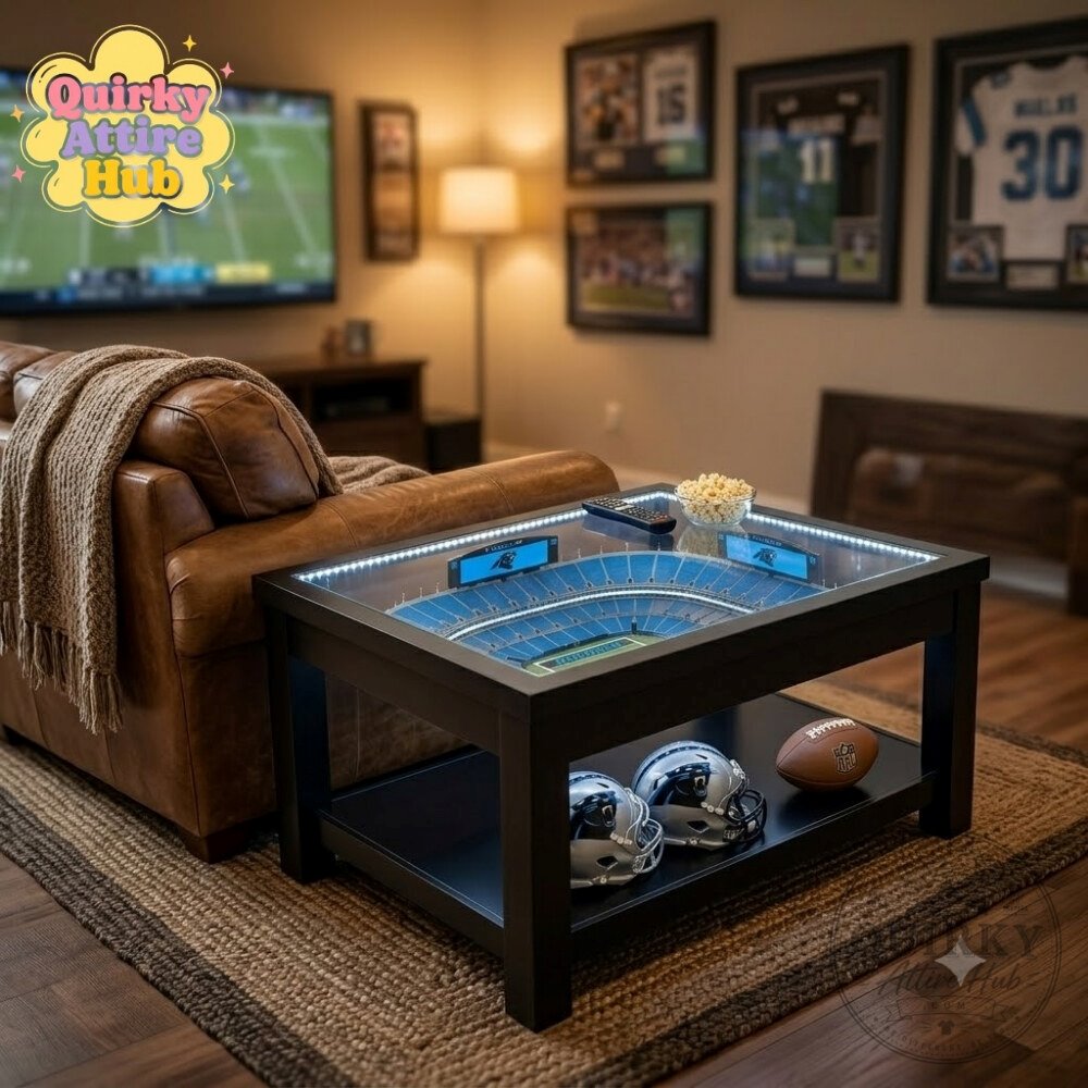 carolina-panthers-stadiumviews-lighted-end-table-25-layer-bank-of-america-stadium-gallery-4 Carolina Panthers Lighted Coffee Table - Bank of America Stadium 25-Layer – image 5 of 7