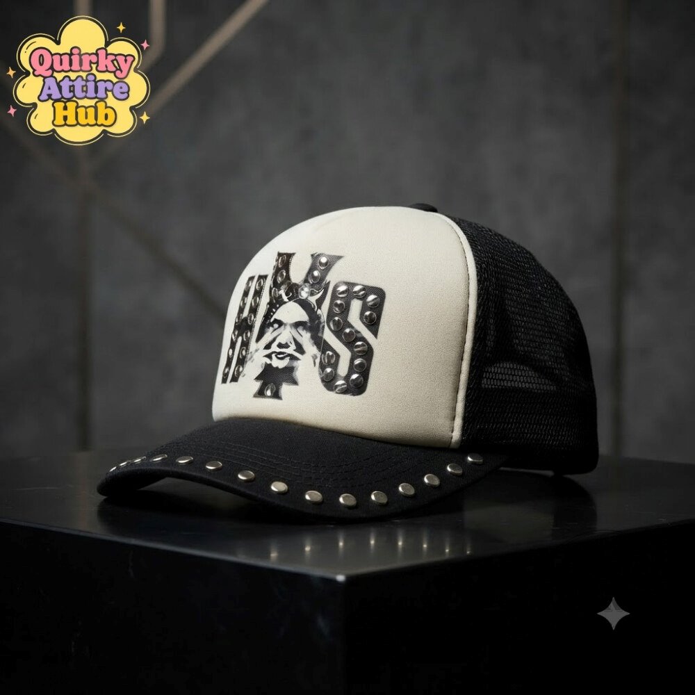 HVS Studded Mesh Trucker Hat 2026 Hysteric Glamour Graphic Cap 13 HVS Studded Mesh Trucker Hat 2026 Hysteric Glamour Graphic Cap