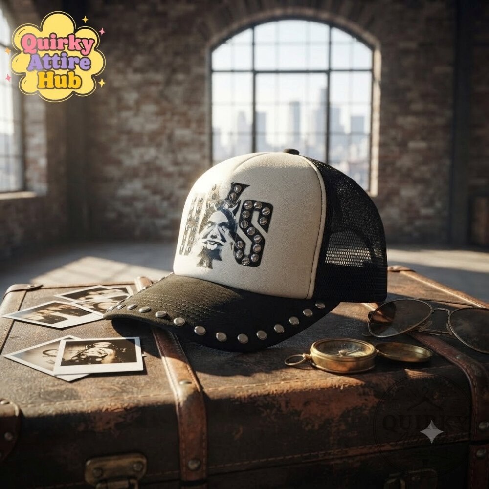 HVS Studded Mesh Trucker Hat 2026 Hysteric Glamour Graphic Cap 19 HVS Studded Mesh Trucker Hat 2026 Hysteric Glamour Graphic Cap