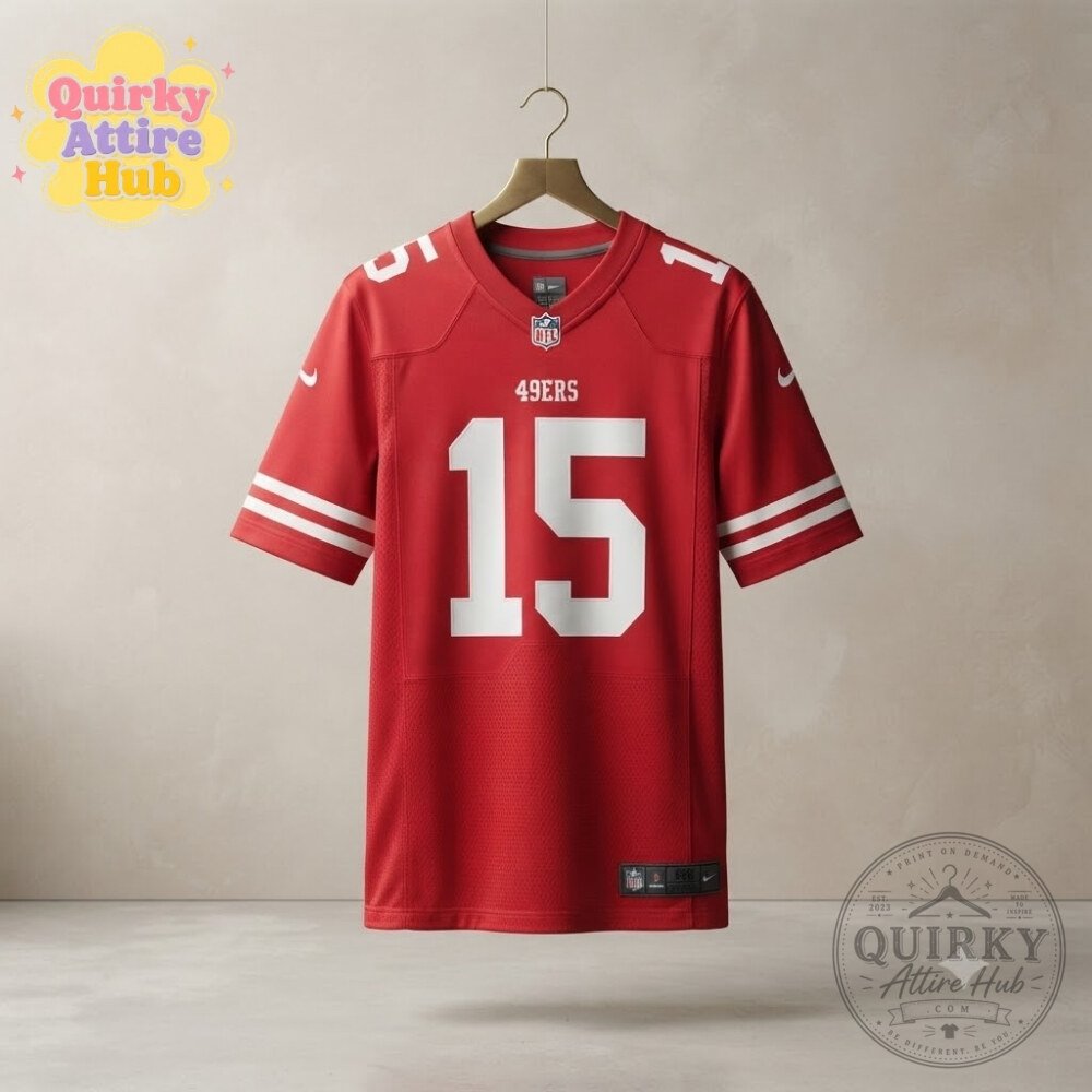 DeZhaun Stribling #15 San Francisco 49ers Jersey Scarlet NFL Football Fan Shirt DeZhaun Stribling #15 49ers Scarlet NFL Football Fan Jersey – image 2 of 8