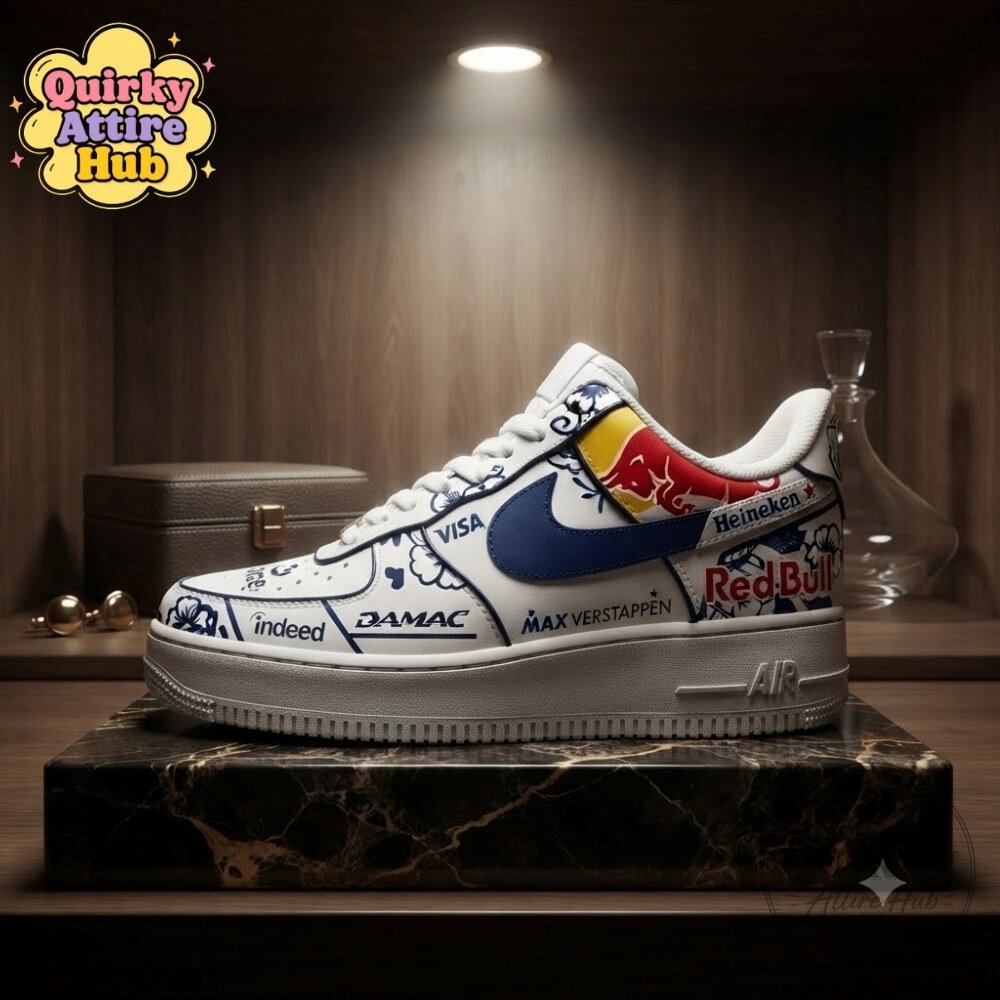 Max Verstappen 2026 Delft Blue Dutch GP Air Force 1 Shoes F1 Racing Sneakers 21 Max Verstappen 2026 Delft Blue Dutch GP Air Force 1 Shoes F1 Racing Sneakers