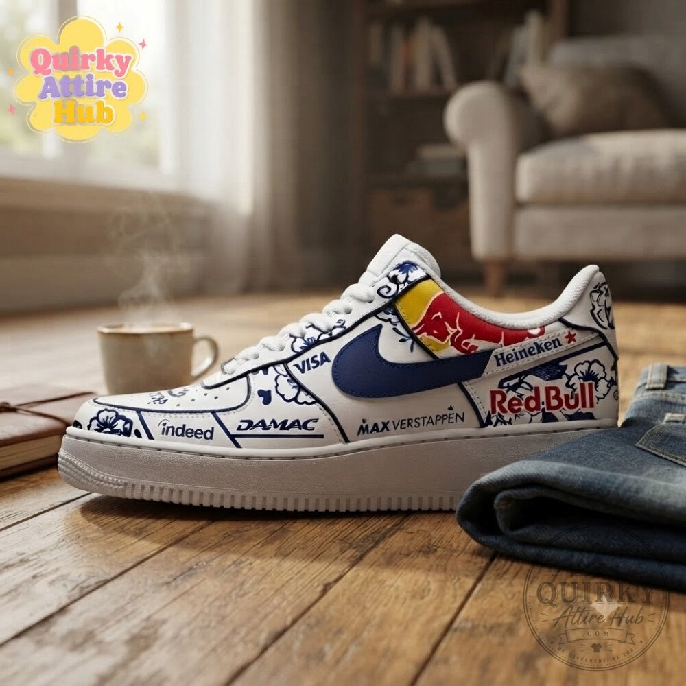 Max Verstappen 2026 Delft Blue Dutch GP Air Force 1 Shoes F1 Racing Sneakers 22 Max Verstappen 2026 Delft Blue Dutch GP Air Force 1 Shoes F1 Racing Sneakers