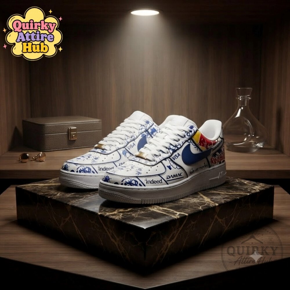 Max Verstappen 2026 Delft Blue Dutch GP Air Force 1 Shoes F1 Racing Sneakers 26 Max Verstappen 2026 Delft Blue Dutch GP Air Force 1 Shoes F1 Racing Sneakers
