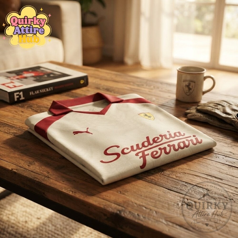 PUMA x Scuderia Ferrari Singapore GP Polo Jersey 2026 White F1 Shirt PUMA x Ferrari Singapore GP 2026 White F1 Polo Jersey – image 2 of 9