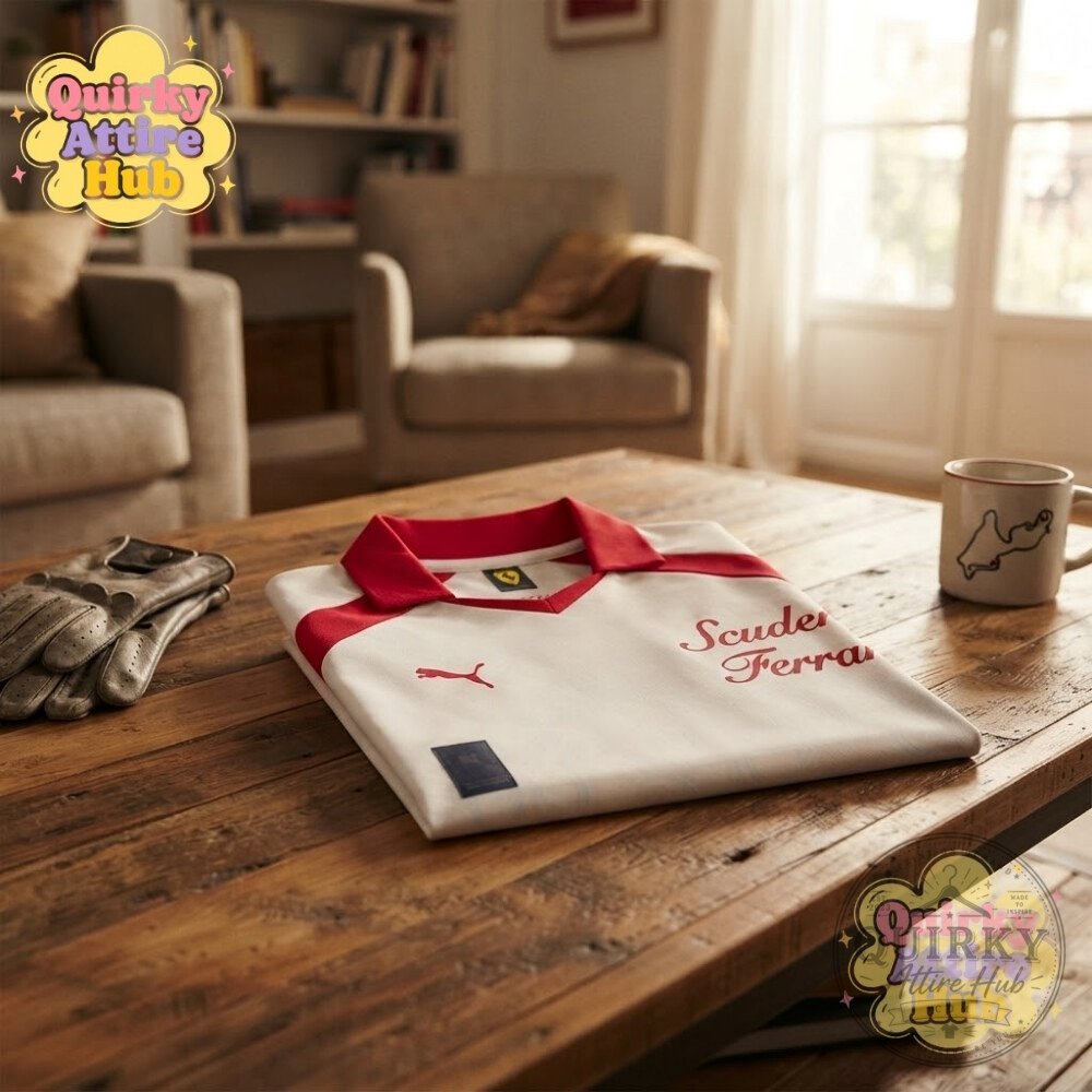 PUMA x Scuderia Ferrari Singapore GP Polo Jersey 2026 White F1 Shirt PUMA x Ferrari Singapore GP 2026 White F1 Polo Jersey – image 5 of 9