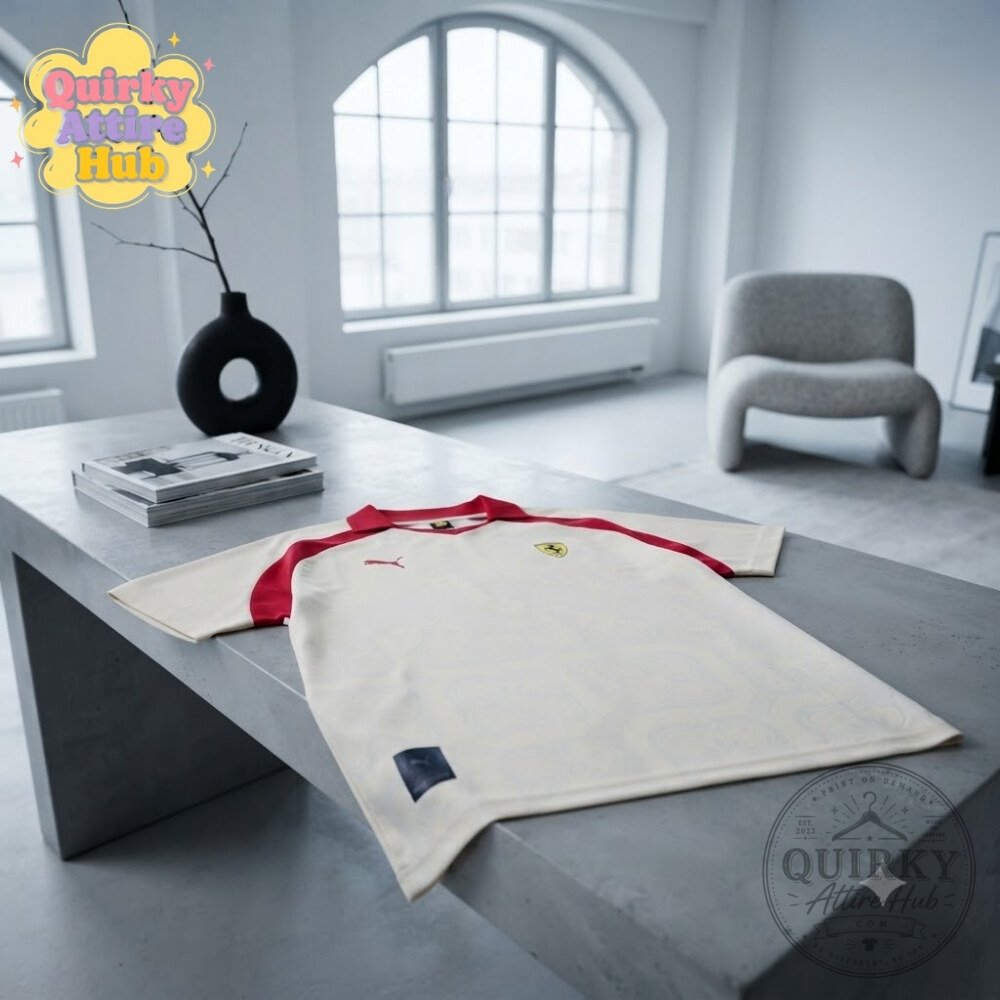 PUMA x Scuderia Ferrari Singapore GP Polo Jersey 2026 White F1 Shirt PUMA x Ferrari Singapore GP 2026 White F1 Polo Jersey – image 6 of 9