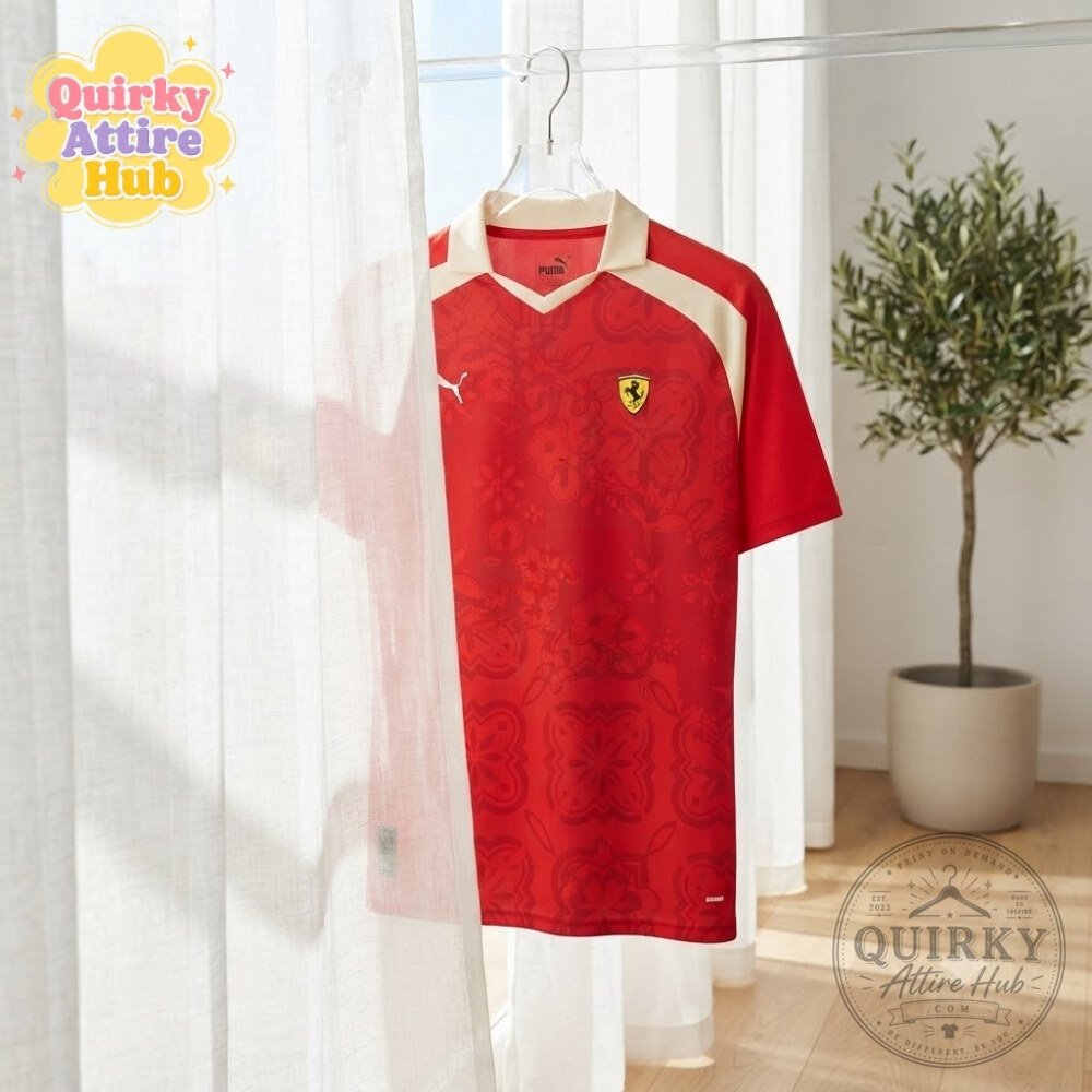 PUMA Scuderia Ferrari Singapore Edition Jersey 2026 Red F1 Racing Shirt PUMA Scuderia Ferrari Singapore 2026 Red F1 Racing Jersey – image 4 of 6