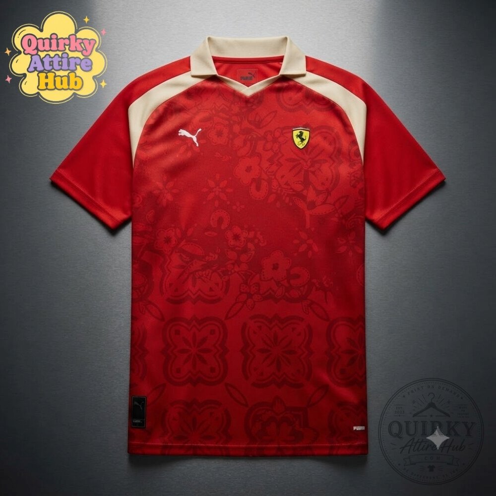 PUMA Scuderia Ferrari Singapore Edition Jersey 2026 Red F1 Racing Shirt PUMA Scuderia Ferrari Singapore 2026 Red F1 Racing Jersey – image 5 of 6