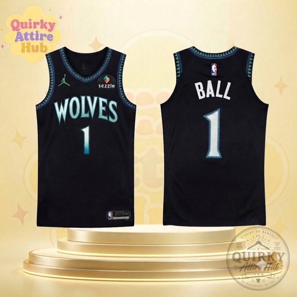 LaMelo Ball Minnesota Timberwolves Jersey 2026-27 1990s Kevin Garnett Throwback LaMelo Ball Timberwolves 1990s Kevin Garnett Throwback Jersey 2026-27