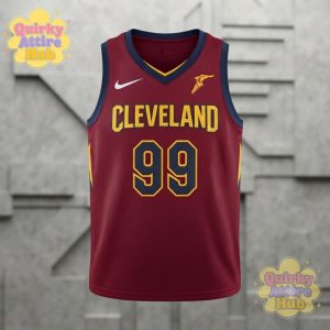 Jae Crowder Cleveland Cavaliers 99 Nike Connect Jersey Wine Red Basketball Shirt 4