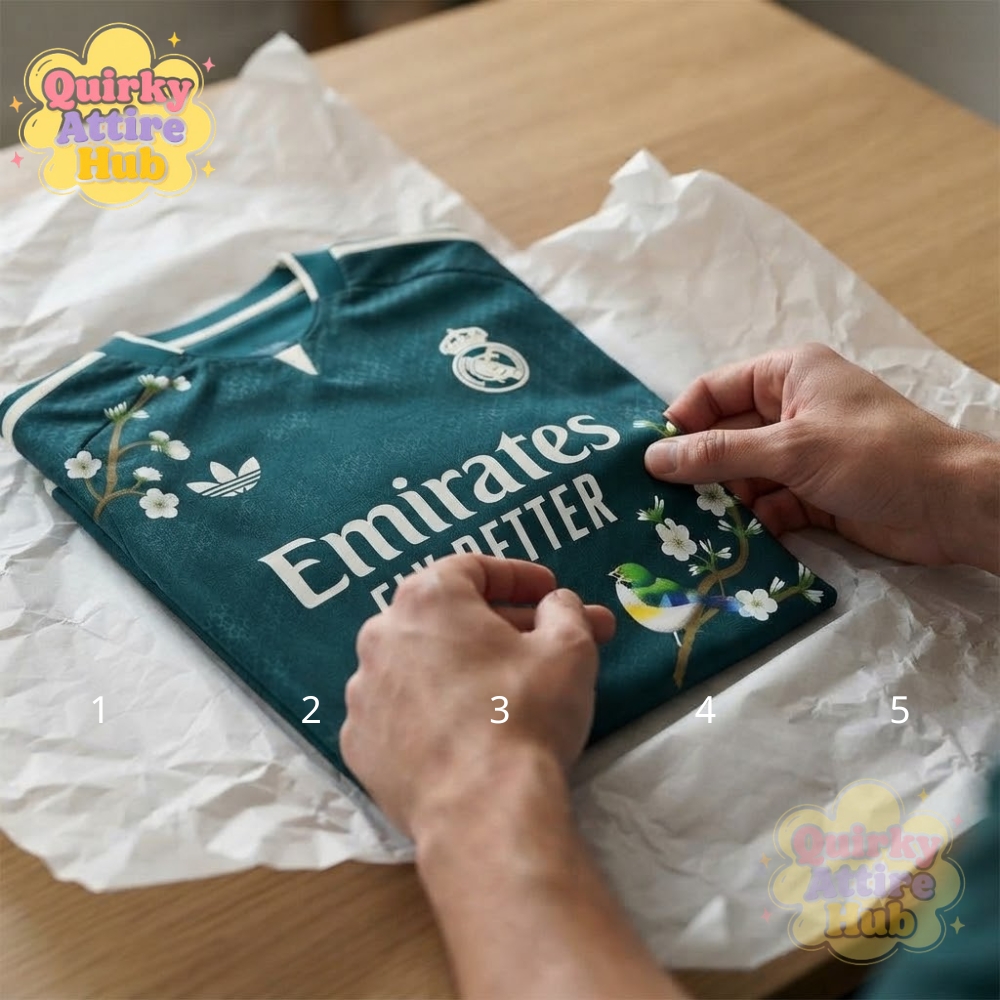 Real Madrid 202627 Sakura Floral Third Edition Jersey – Dark Green Soccer Shirt (2) Real Madrid 2026/27 Sakura Floral Dark Green Third Soccer Jersey — image 8