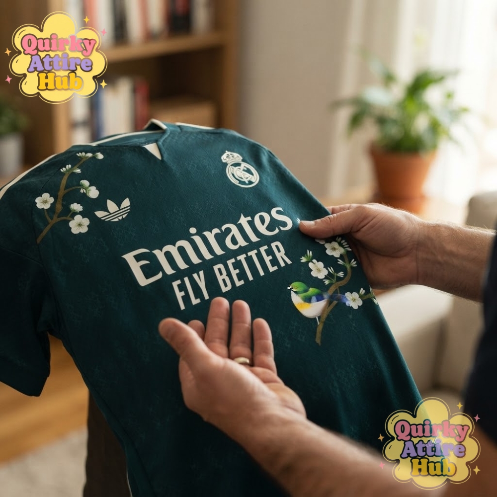 Real Madrid 202627 Sakura Floral Third Edition Jersey – Dark Green Soccer Shirt (3) Real Madrid 2026/27 Sakura Floral Dark Green Third Soccer Jersey – image 2 of 9