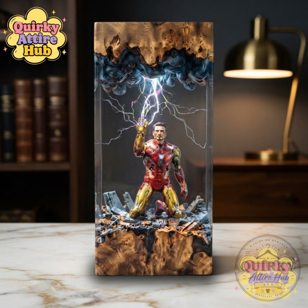 Iron Man Resin Lamp Mark 85 I Am Iron Man Marvel Epoxy Collectible 17 Iron Man Resin Lamp Mark 85 I Am Iron Man Marvel Epoxy Collectible