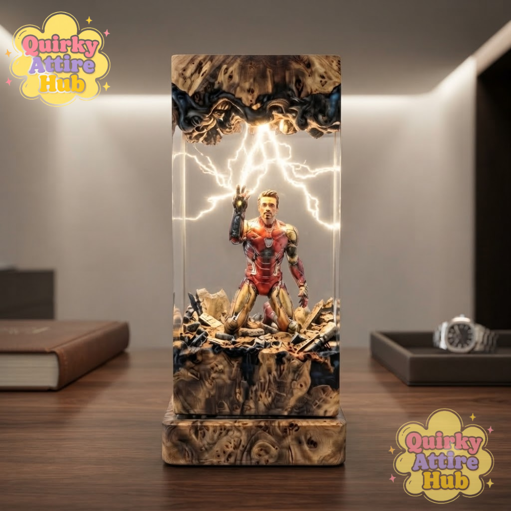 Iron Man Resin Lamp Mark 85 “I Am Iron Man” Marvel Epoxy Collectible (3) Iron Man Resin Lamp Mark 85 I Am Iron Man Marvel Epoxy Collectible — image 5