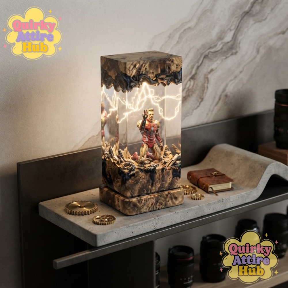 Iron Man Resin Lamp Mark 85 “I Am Iron Man” Marvel Epoxy Collectible (4) Iron Man Resin Lamp Mark 85 I Am Iron Man Marvel Epoxy Collectible — image 6
