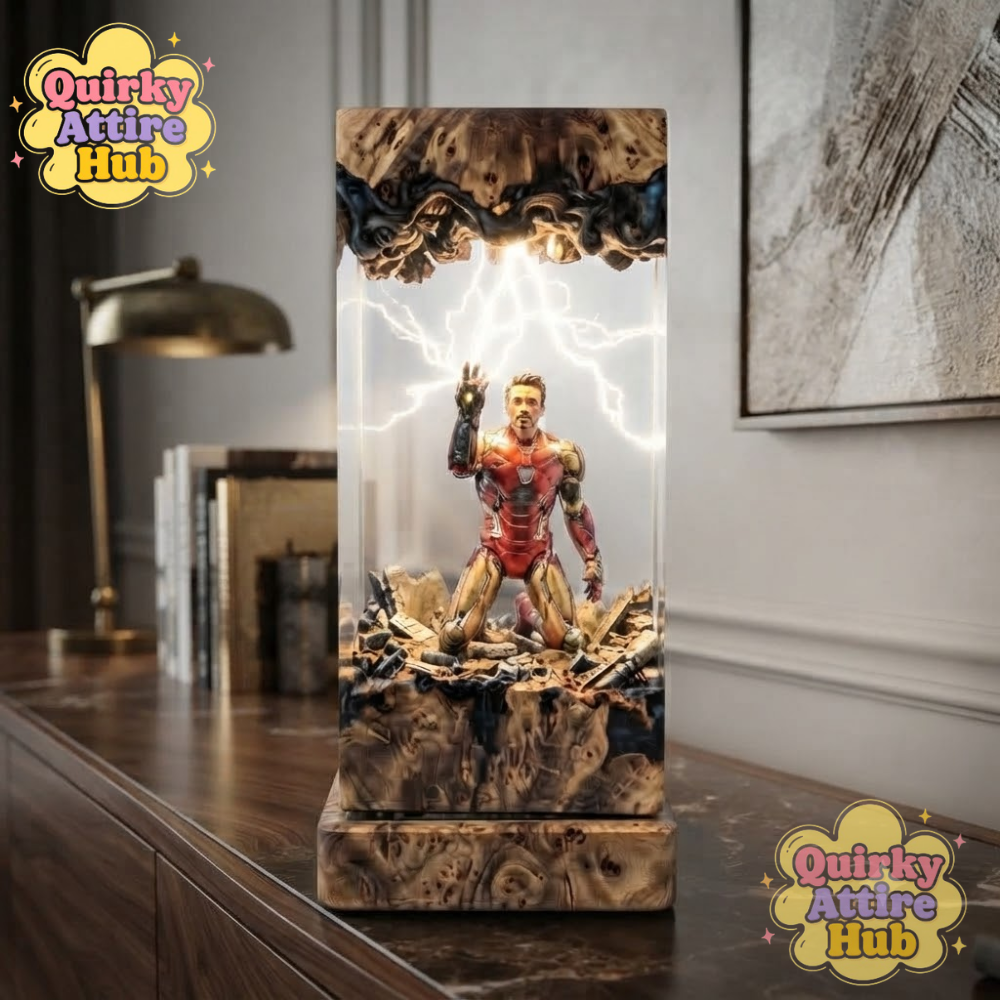 Iron Man Resin Lamp Mark 85 “I Am Iron Man” Marvel Epoxy Collectible (5) Iron Man Resin Lamp Mark 85 I Am Iron Man Marvel Epoxy Collectible — image 7