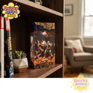 Iron Man vs Thanos Resin Lamp Marvel Epoxy Night Light Battle Scene Decor 6