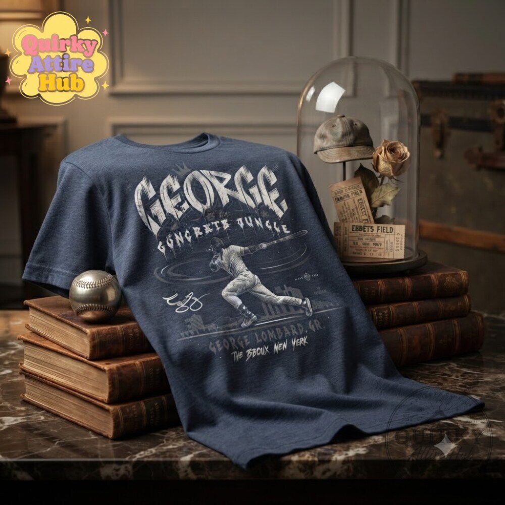 George Of The Concrete Jungle T-Shirt George Lombard Jr. Yankees Baseball Shirt 15 George Of The Concrete Jungle T-Shirt George Lombard Jr. Yankees Baseball Shirt