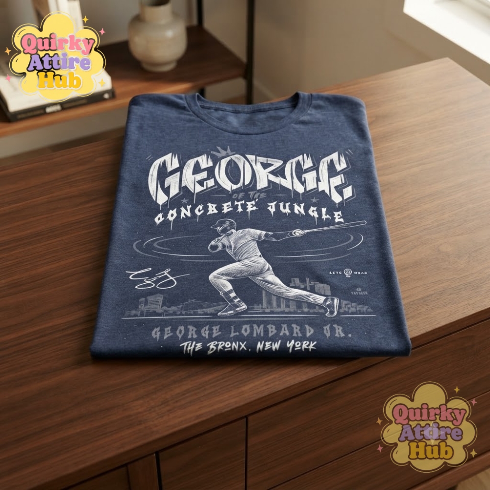 George Of The Concrete Jungle T-Shirt George Lombard Jr. Yankees Baseball Shirt (4) George Of The Concrete Jungle T-Shirt George Lombard Jr. Yankees Baseball Shirt — image 2