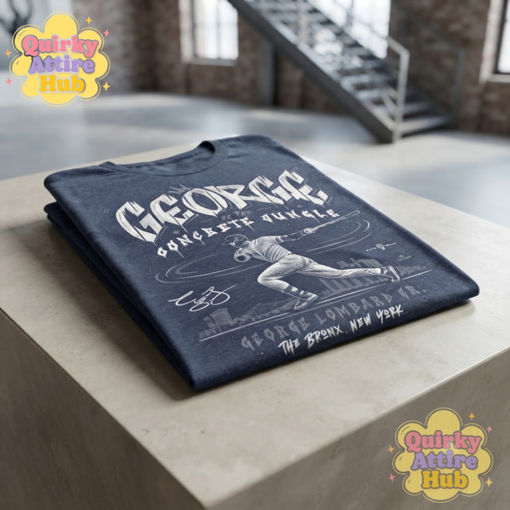 George Of The Concrete Jungle T-Shirt George Lombard Jr. Yankees Baseball Shirt (5) George Of The Concrete Jungle T-Shirt George Lombard Jr. Yankees Baseball Shirt — image 3