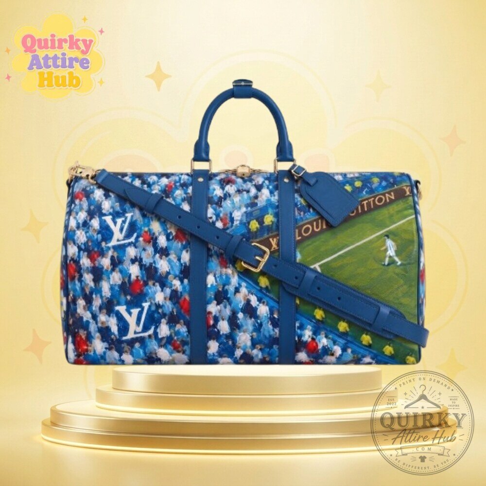 Messi Soccer Travel Duffel Bag Replica Custom Football Stadium Design Keepall Style 8 Messi Soccer Travel Duffel Bag Replica Custom Football Stadium Design Keepall Style