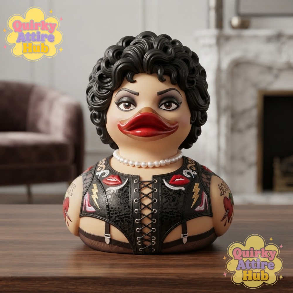 Rocky Horror Frank-N-Furter Duck Tim Curry Dr. Frank-N-Furter Memorial 1946–2026 (7) Rocky Horror Frank-N-Furter Duck – Tim Curry Memorial 1946–2026 — image 4
