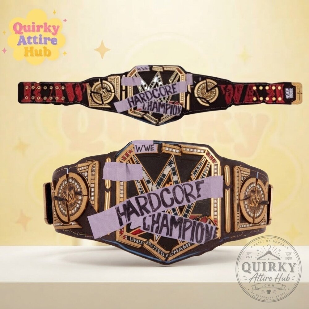 WWE x Cactus Jack Travis Scott Hardcore Championship Replica Title Belt WrestleMania 41