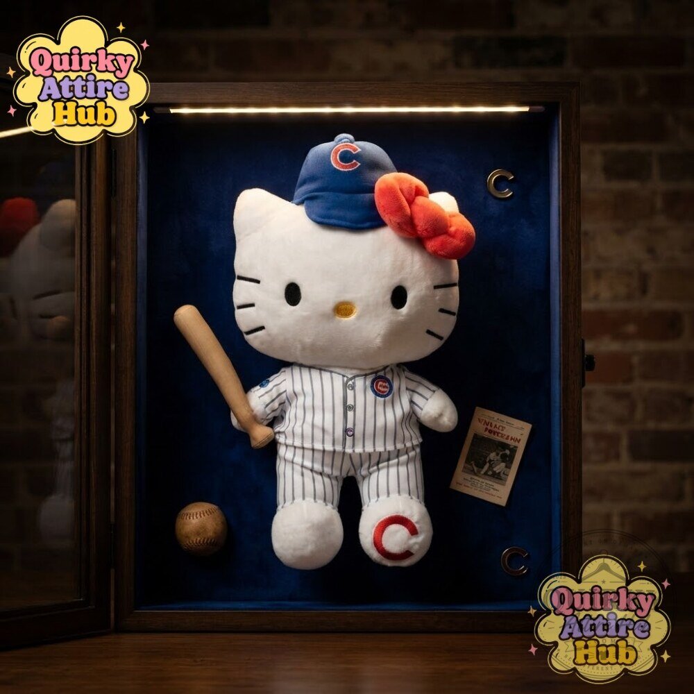 Chicago Cubs Hello Kitty 10 Jersey Plush Baseball Uniform Cat Toy Chicago Cubs Hello Kitty Plush Cat Toy - Baseball Jersey Uniform – image 4 of 11