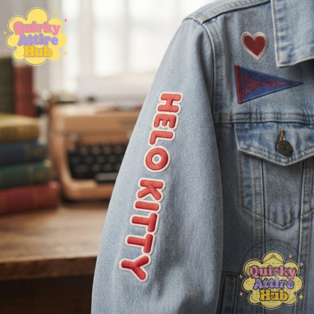 Chicago Cubs x Hello Kitty 2026 Denim Jacket Blue Baseball Jacket Chicago Cubs Hello Kitty 2026 Blue Denim Baseball Jacket – image 4 of 13