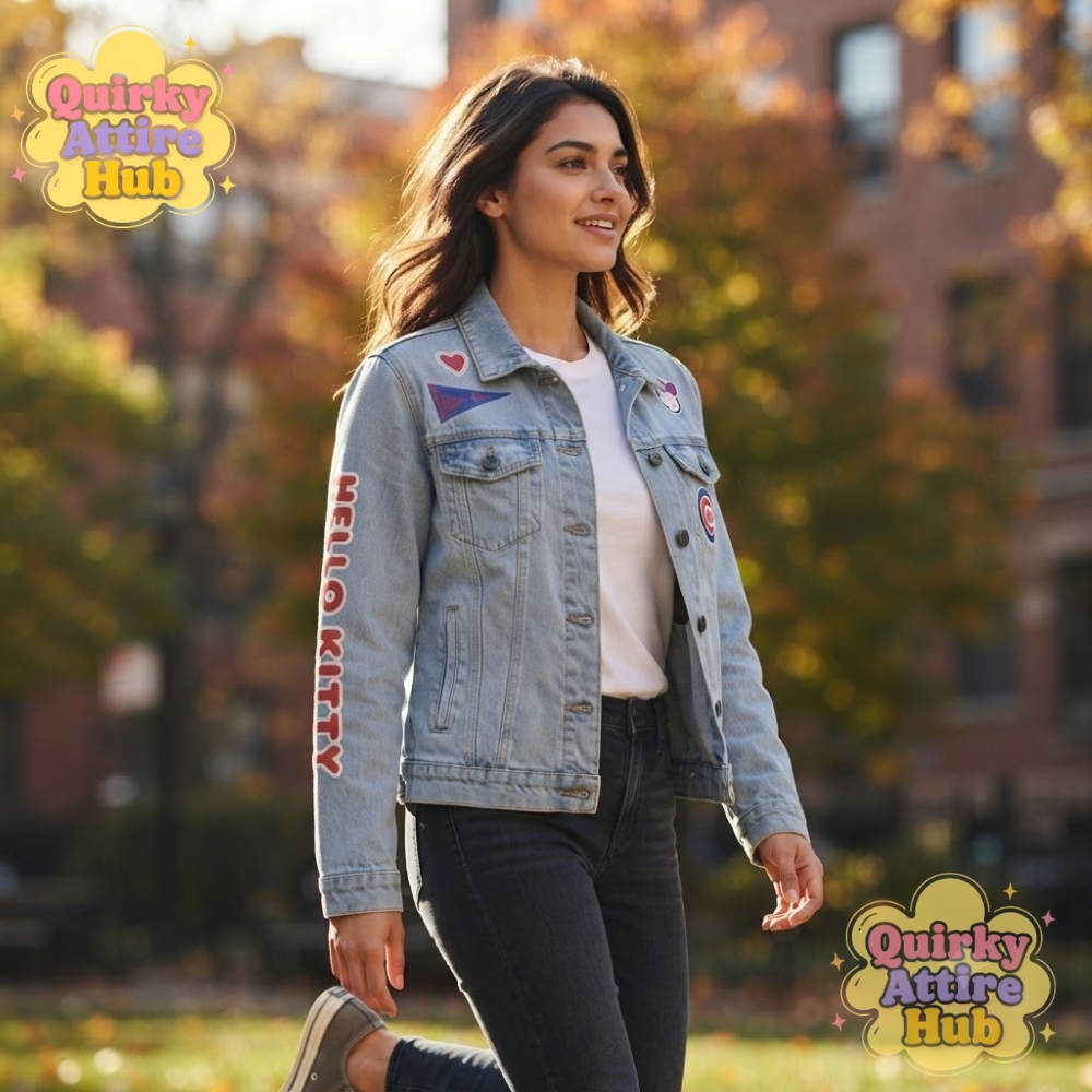 Chicago Cubs x Hello Kitty 2026 Denim Jacket Blue Baseball Jacket (4) Chicago Cubs Hello Kitty 2026 Blue Denim Baseball Jacket — image 2