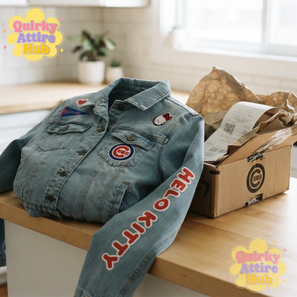 Chicago Cubs x Hello Kitty 2026 Denim Jacket Blue Baseball Jacket (12) Chicago Cubs Hello Kitty 2026 Blue Denim Baseball Jacket — image 8