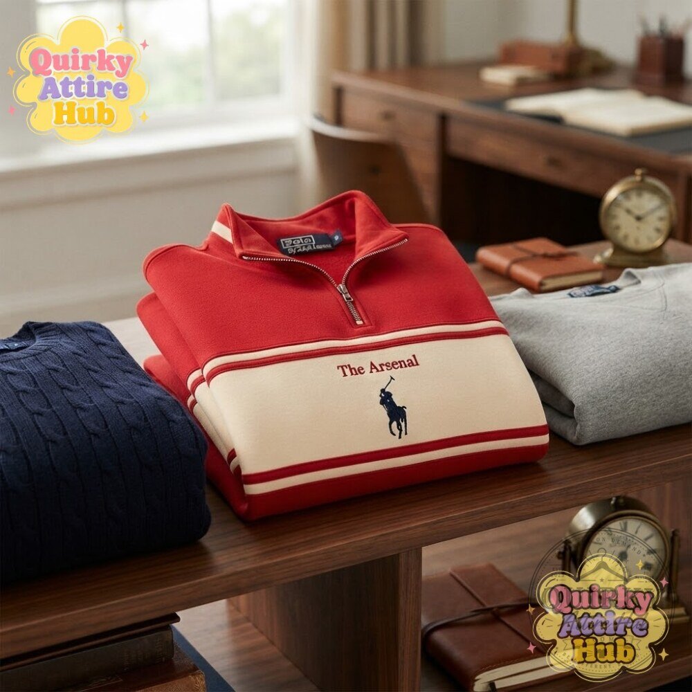 Arsenal x Ralph Lauren 2026 Zip Polo Shirt Football Casual Polo Arsenal x Ralph Lauren 2026 Zip Polo Shirt - Football Casual Wear – image 9 of 10