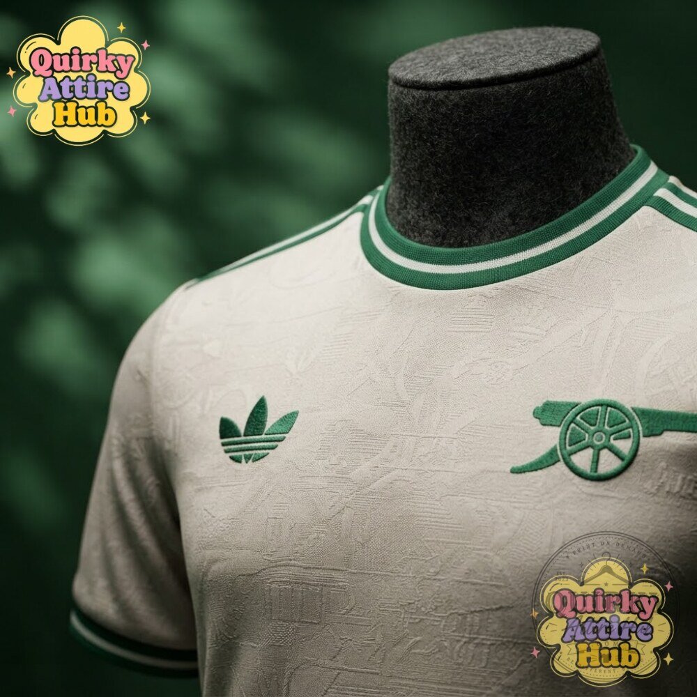 Arsenal 2027/28 Away Shirt White Green Retro Adidas Jersey 16 Arsenal 2027/28 Away Shirt White Green Retro Adidas Jersey