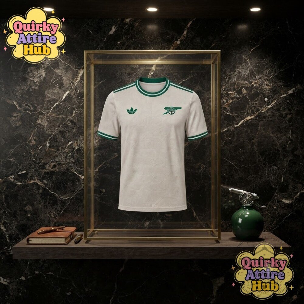 Arsenal 2027/28 Away Shirt White Green Retro Adidas Jersey 17 Arsenal 2027/28 Away Shirt White Green Retro Adidas Jersey