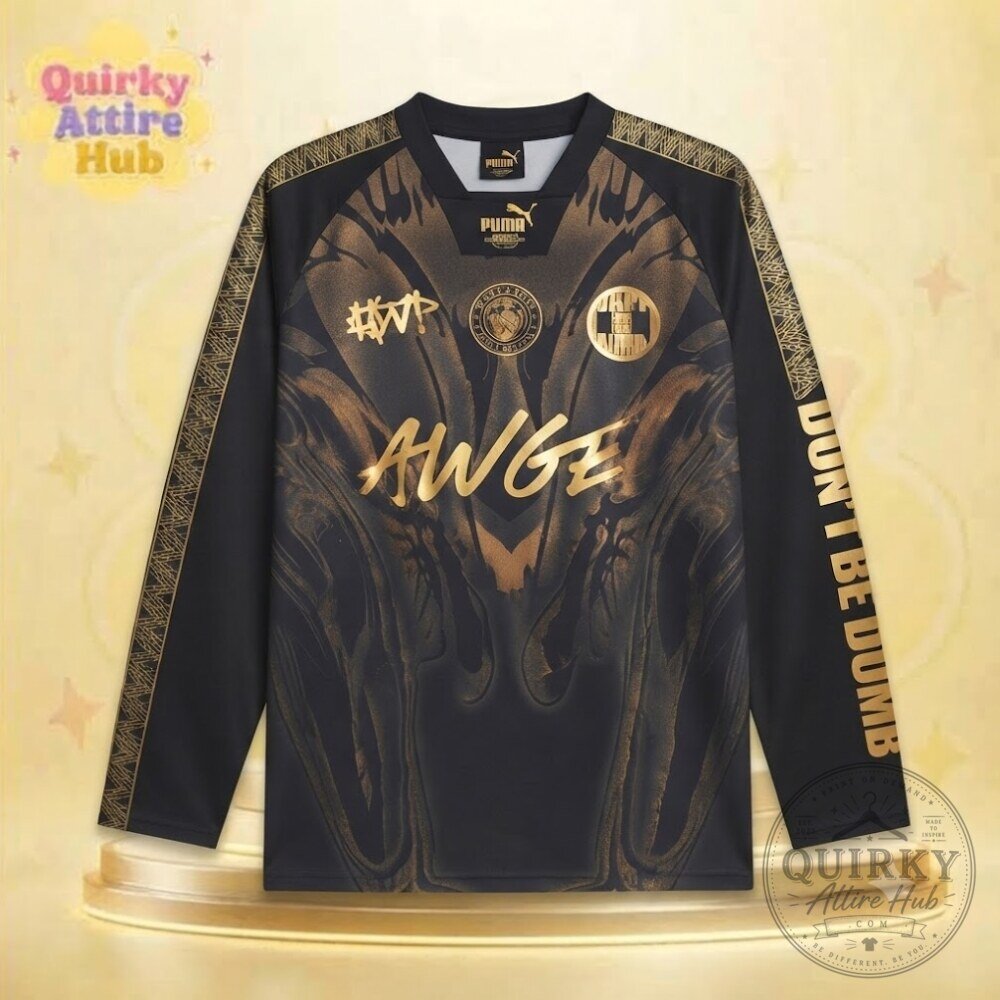 PUMA x A$AP Rocky Manchester City Limited Edition Jersey Black Gold PUMA x A$AP Rocky Manchester City Limited Edition Black Gold Jersey – image 11 of 12