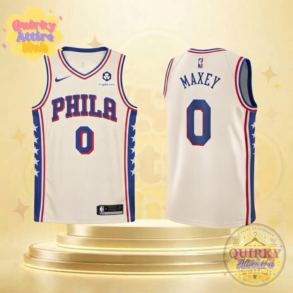 "Get Your Tyrese Maxey 76ers Jersey: Official PHILA #0 Edition" 19 Tyrese Maxey Philadelphia 76ers Association Edition Jersey PHILA #0