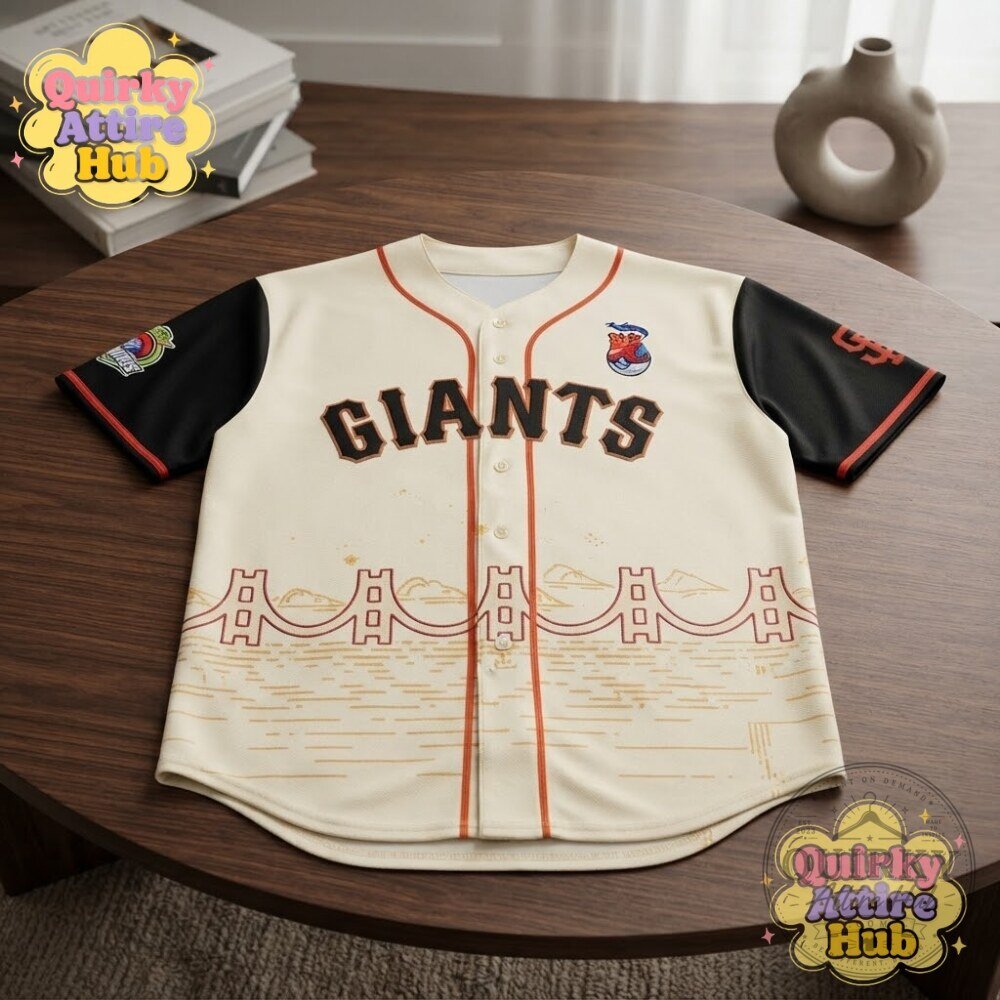 "Buy San Francisco Giants x Pokemon Pikachu Jersey: Limited Edition" 8 San Francisco Giants Pokemon Worlds Night Pikachu Jersey