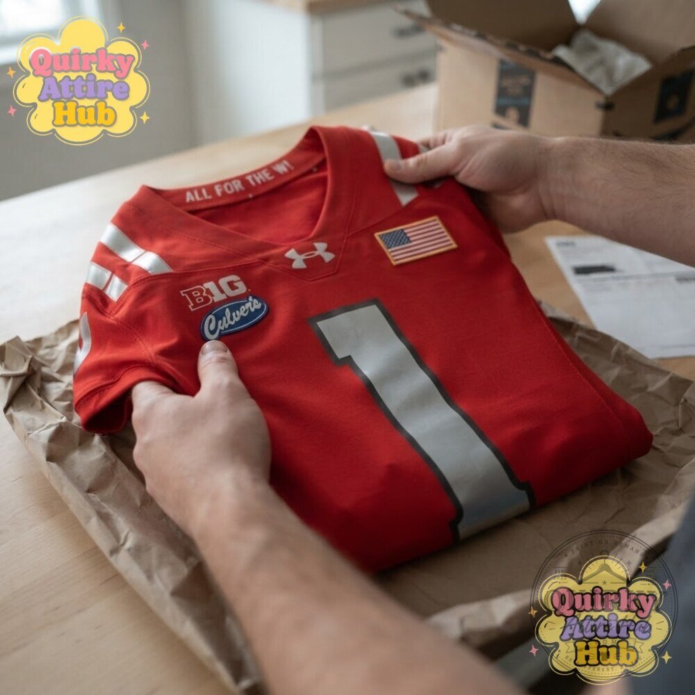 "Buy Wisconsin Badgers 2026 Lambeau Alternate Jersey for Notre Dame" 4 Wisconsin Badgers 2026 Lambeau Alternate Football Jersey Notre Dame