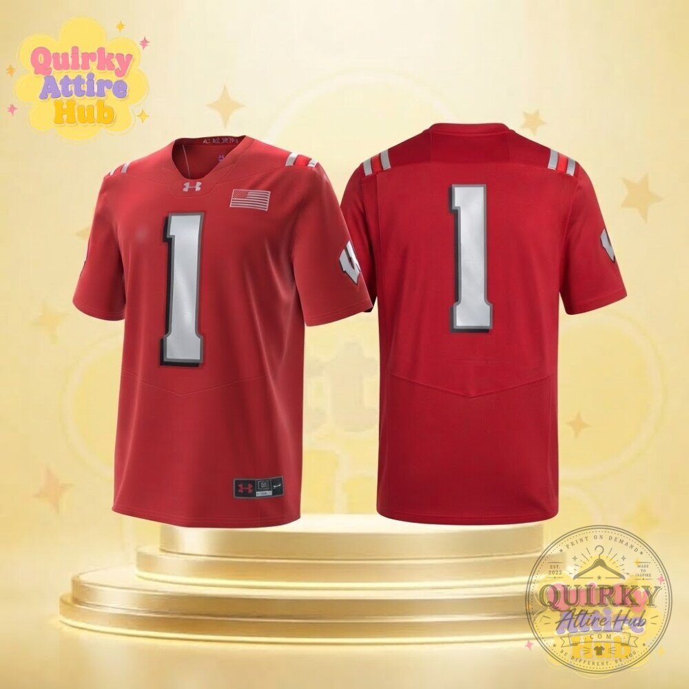 "Shop 2026 Under Armour Wisconsin Badgers Jersey: Lambeau Field Red" 7 Under Armour Wisconsin Badgers 2026 Lambeau Field Collection Jersey Red