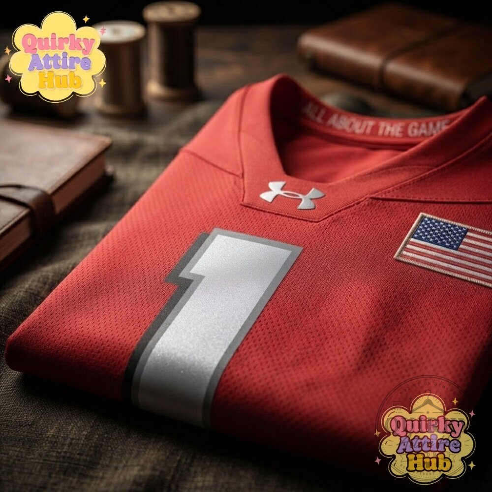 "Shop 2026 Under Armour Wisconsin Badgers Jersey: Lambeau Field Red" 7 Under Armour Wisconsin Badgers 2026 Lambeau Field Collection Jersey Red