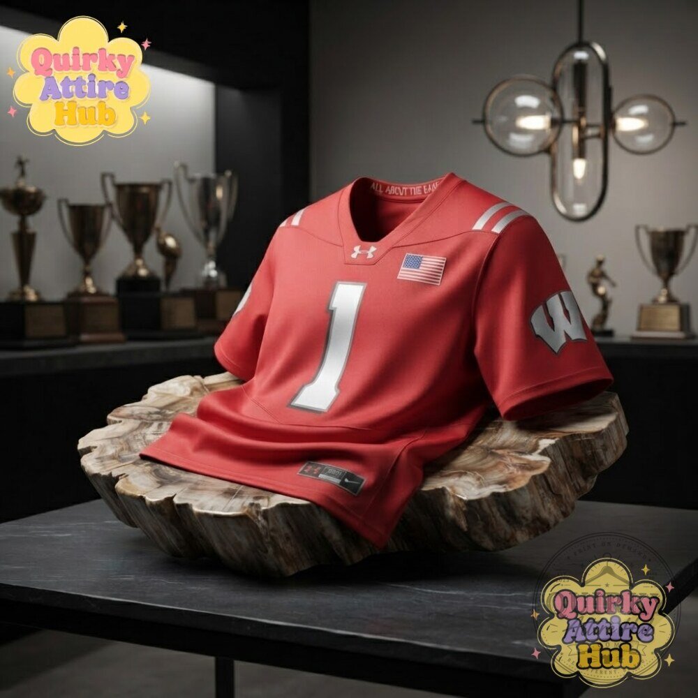 "Shop 2026 Under Armour Wisconsin Badgers Jersey: Lambeau Field Red" 6 Under Armour Wisconsin Badgers 2026 Lambeau Field Collection Jersey Red