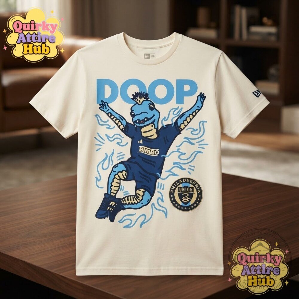 Philadelphia Union Phang Mascot Celebrating T-Shirt DOOP Graphic Tee 15 Philadelphia Union Phang Mascot Celebrating T-Shirt DOOP Graphic Tee