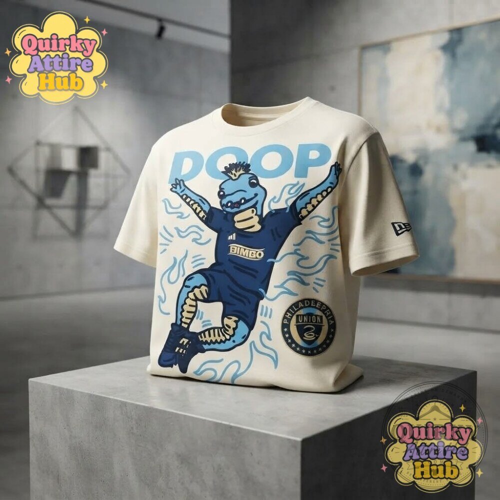Philadelphia Union Phang Mascot Celebrating T-Shirt DOOP Graphic Tee 16 Philadelphia Union Phang Mascot Celebrating T-Shirt DOOP Graphic Tee