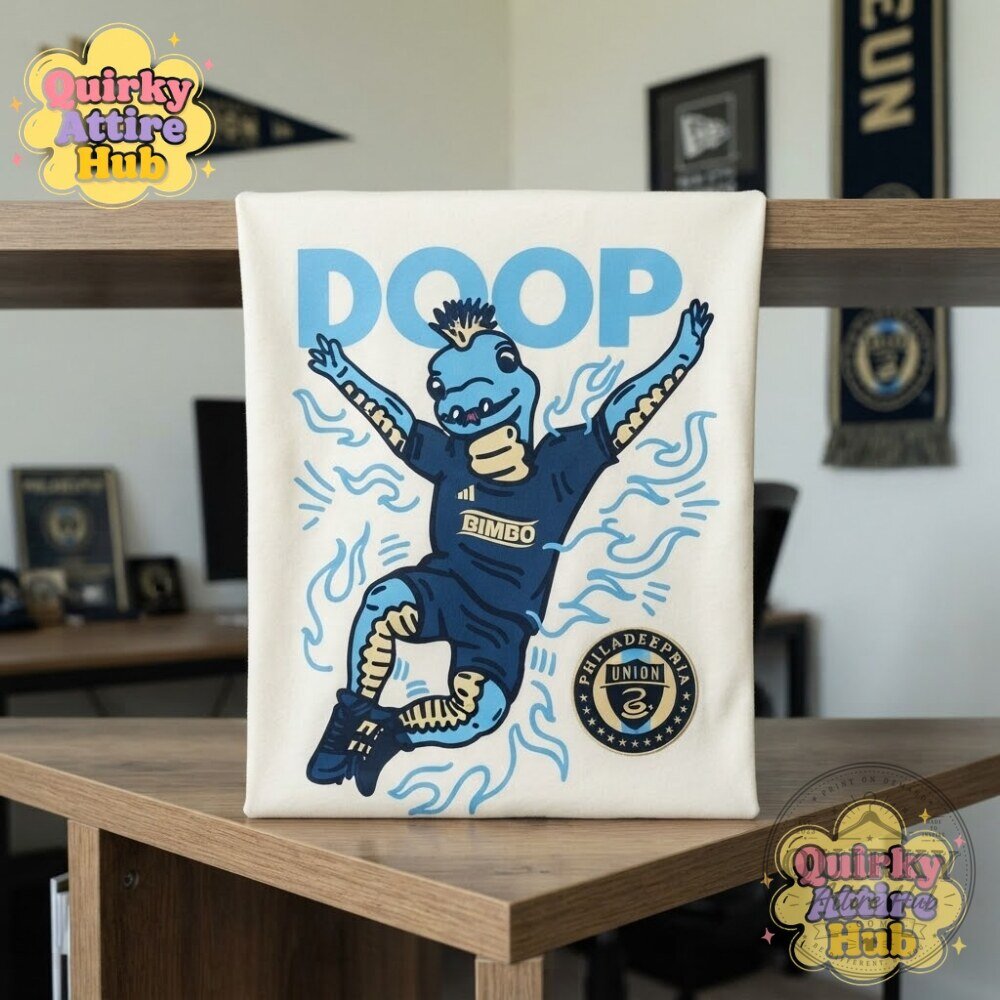 Philadelphia Union Phang Mascot Celebrating T-Shirt DOOP Graphic Tee 21 Philadelphia Union Phang Mascot Celebrating T-Shirt DOOP Graphic Tee