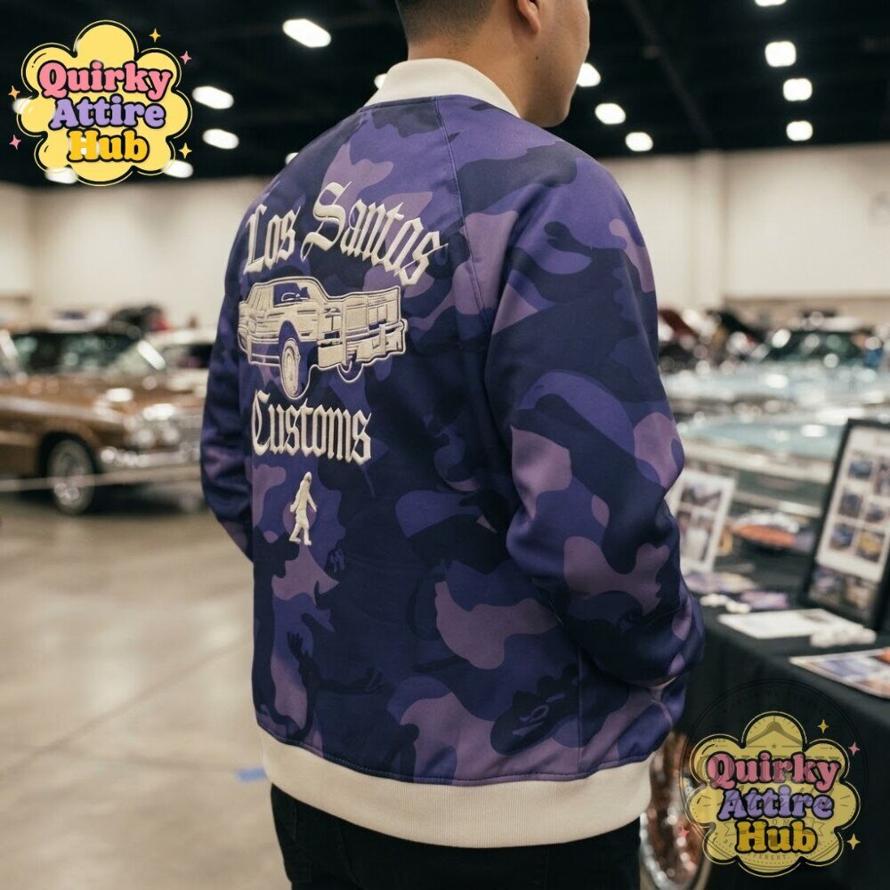 "Unlock the Exclusive Yeti x LS Customs Purple Camo GTA Jacket" 7 Yeti x LS Customs Purple Camo Jacket GTA Online Tracksuit