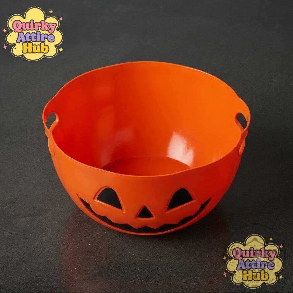 Pink & Blue Halloween Boo Basket Pumpkin Candy Bowl 23 Pink & Blue Halloween Boo Basket Pumpkin Candy Bowl